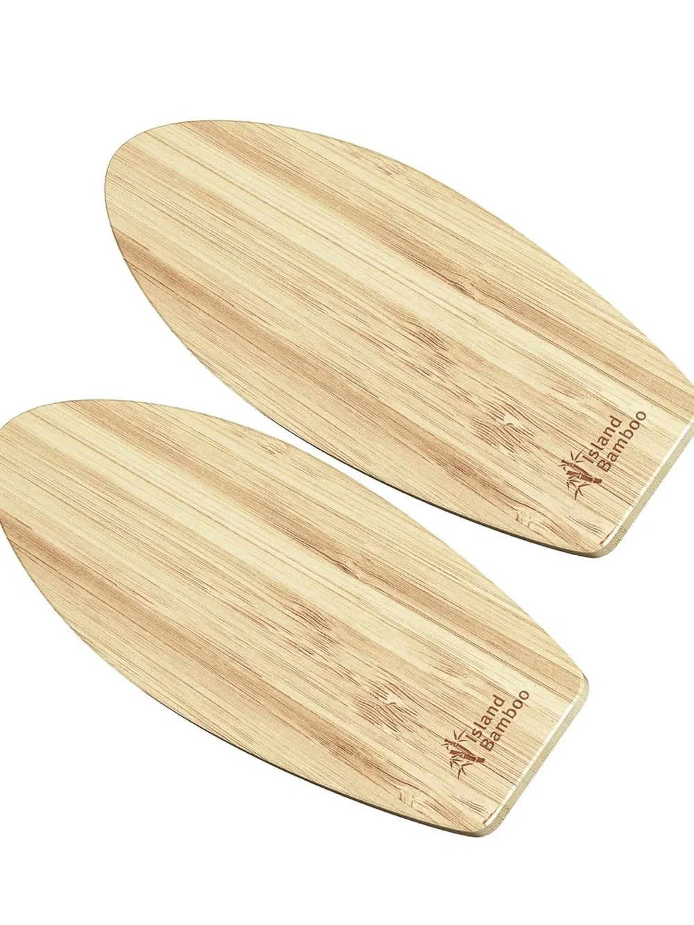 Island Bamboo Surfboard Shaped Bamboo Cutting Boards - Set of 2